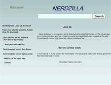 Tablet Screenshot of nerdzilla.com